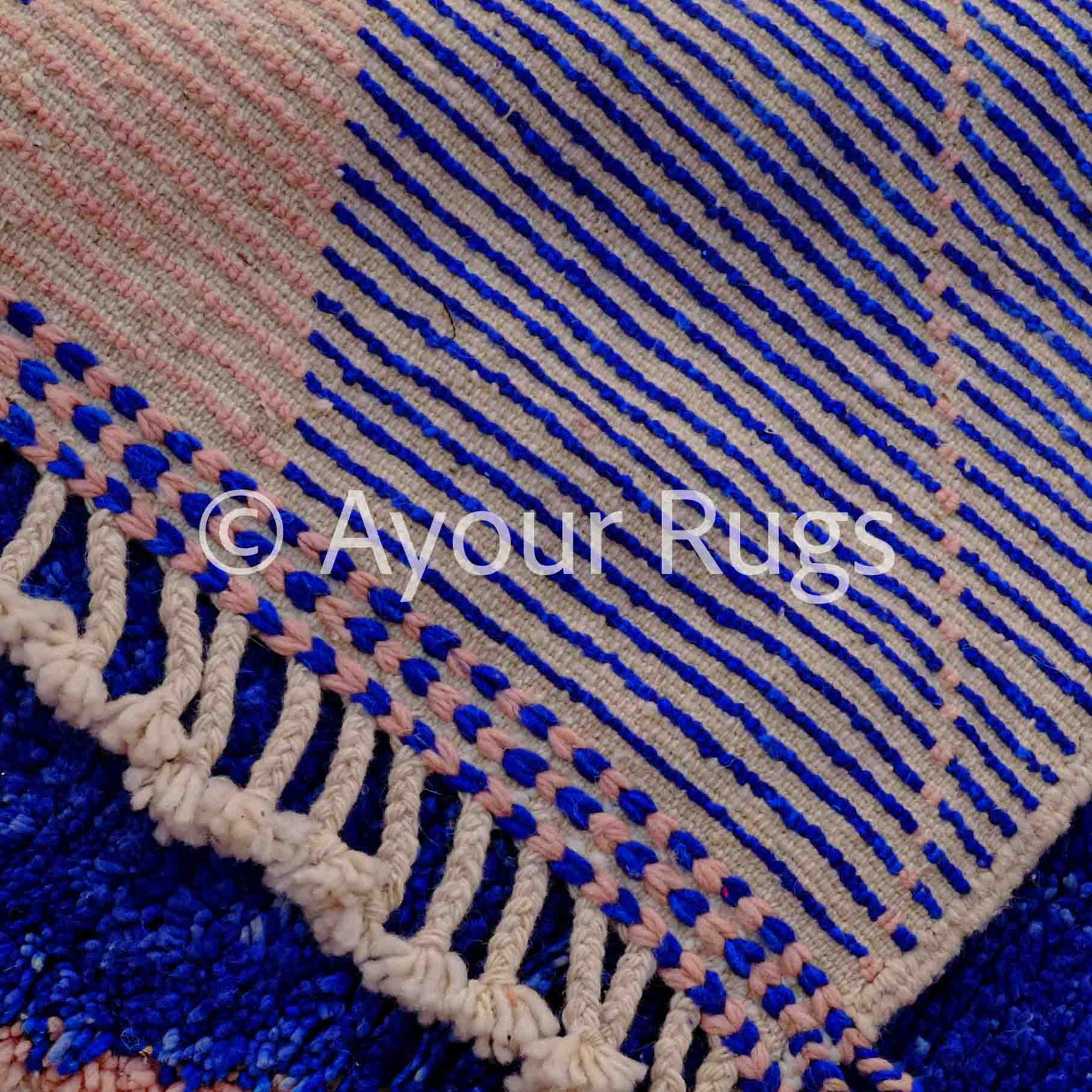 Marwa – Blue Moroccan Rug