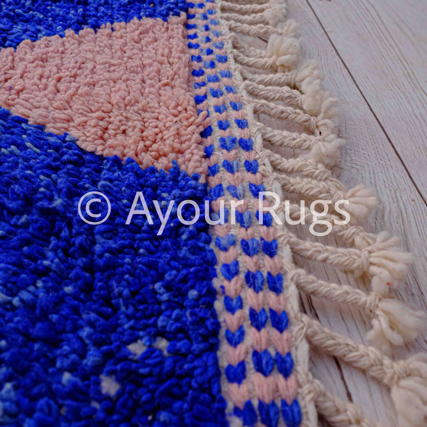Marwa – Blue Moroccan Rug