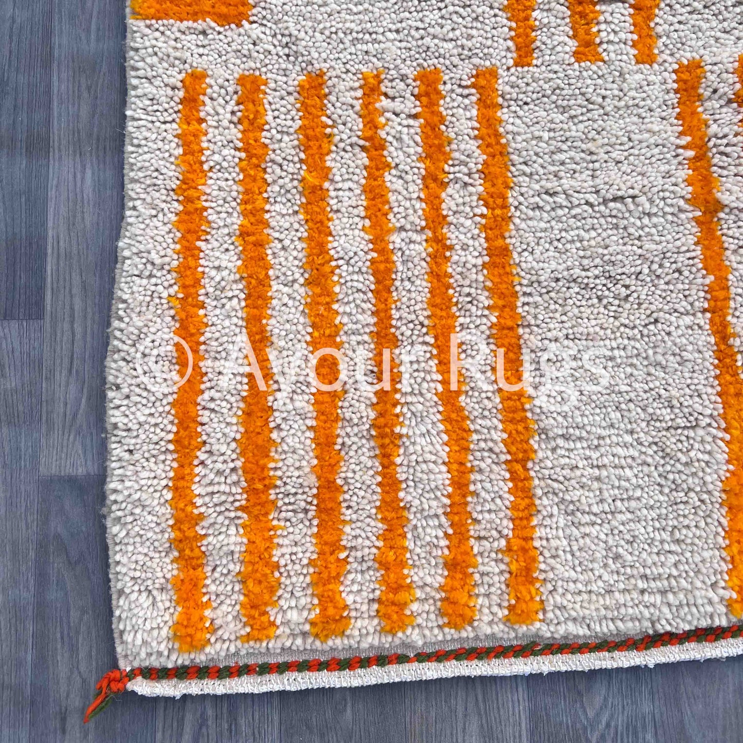 Suhail – Orange Moroccan Rug