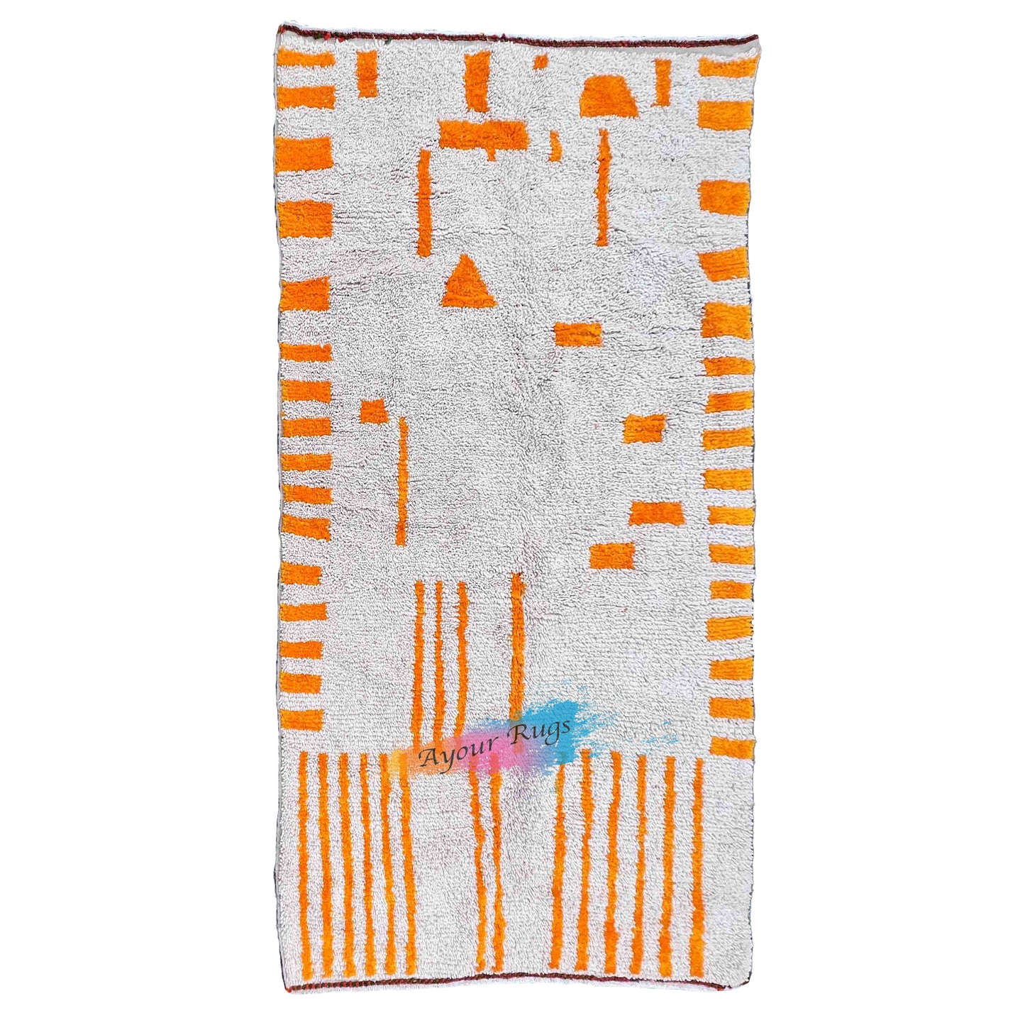 Suhail – Orange Moroccan Rug