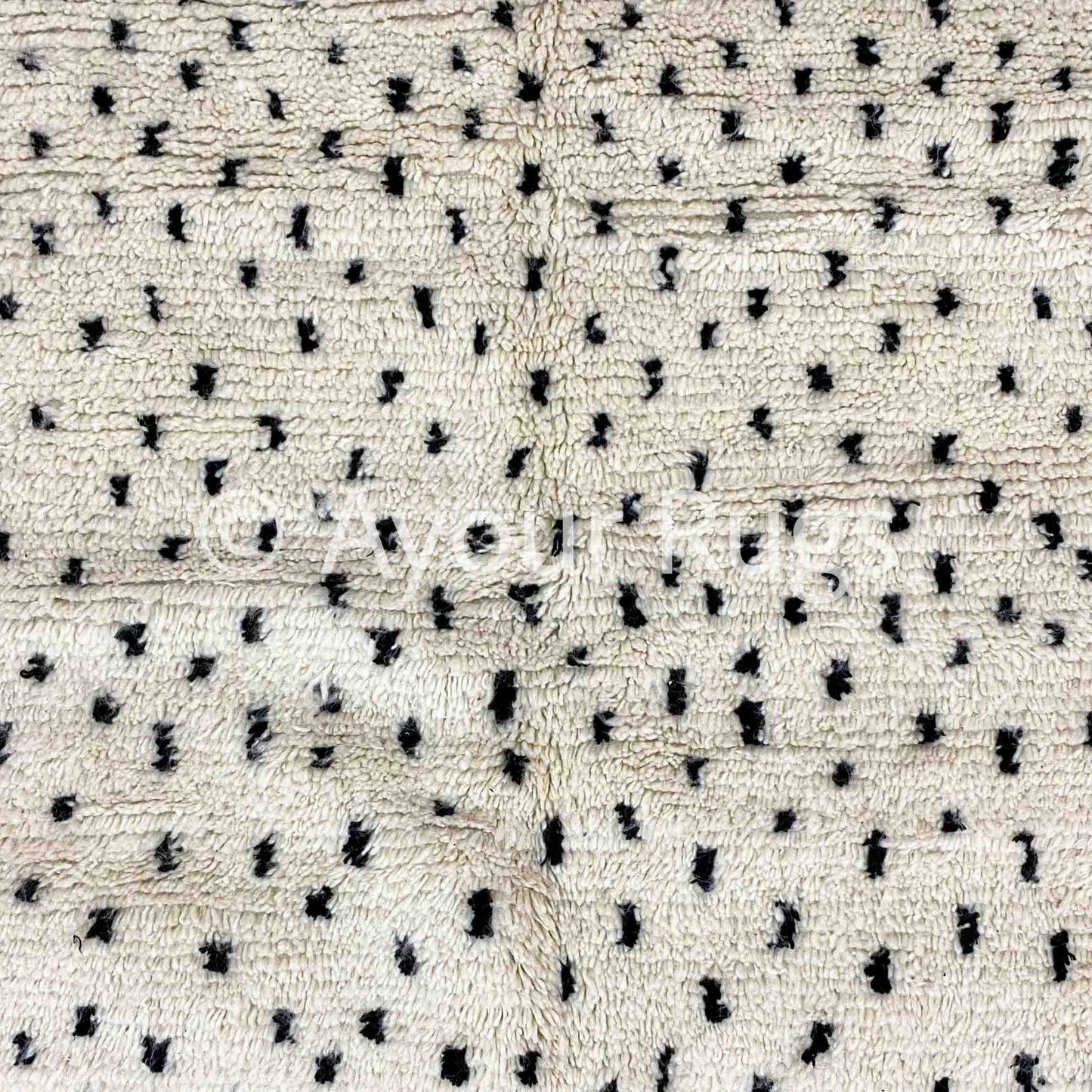 Lina – Dots Black Moroccan Rug