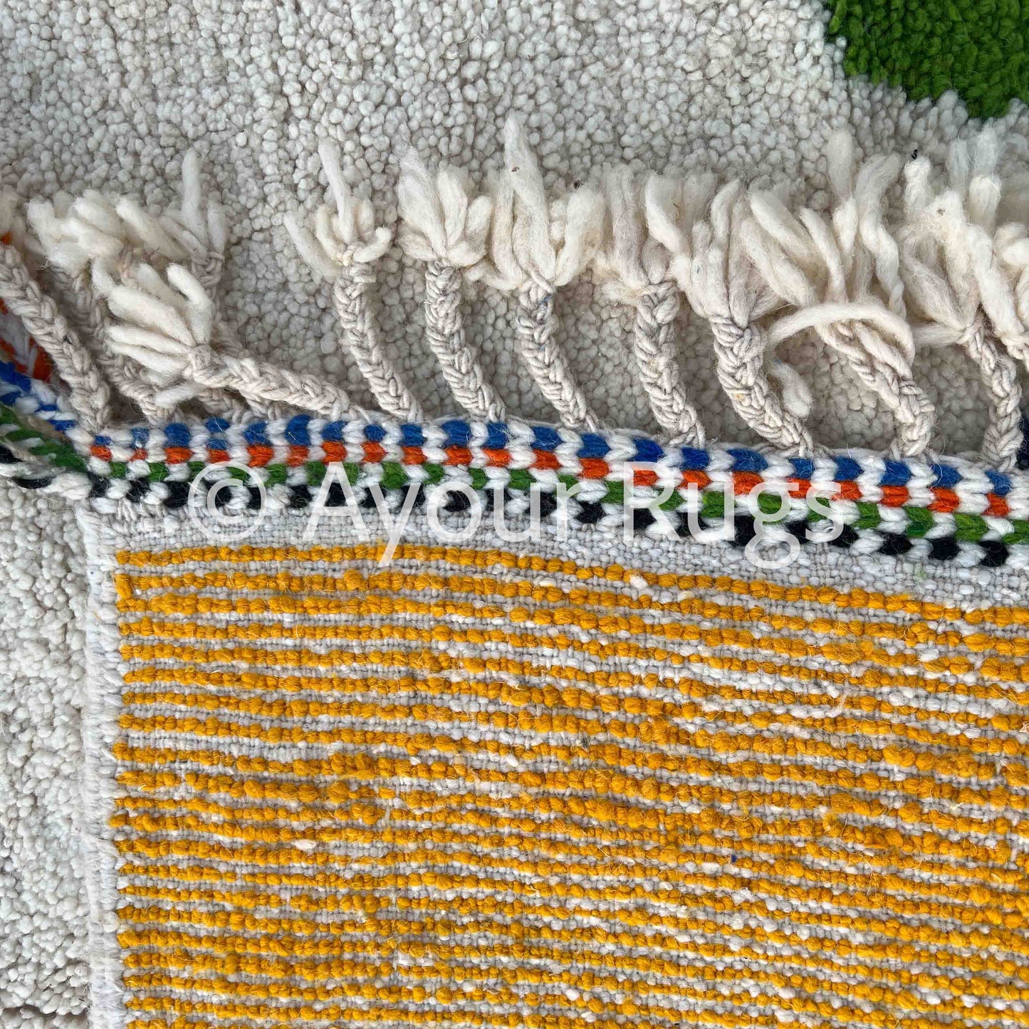 Beni Ourain Rug – Handmade Moroccan Wool Rug - Custom High-Pile Berber Carpet