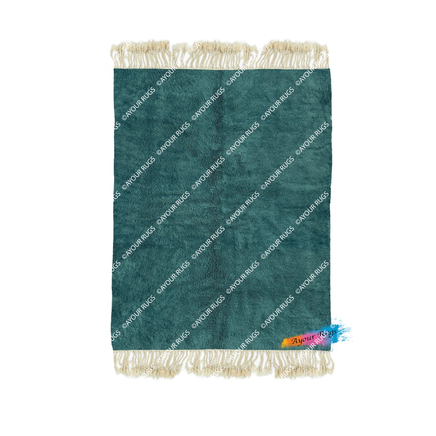 Beni Mrirt Rug - Handwoven Moroccan Wool Carpet - Artisan Crafted Luxury