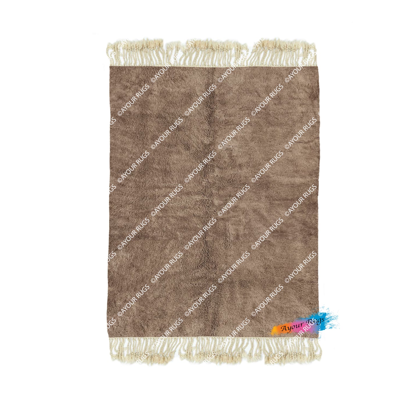 Beni Mrirt Rug - Handwoven Moroccan Wool Carpet - Artisan Crafted Luxury