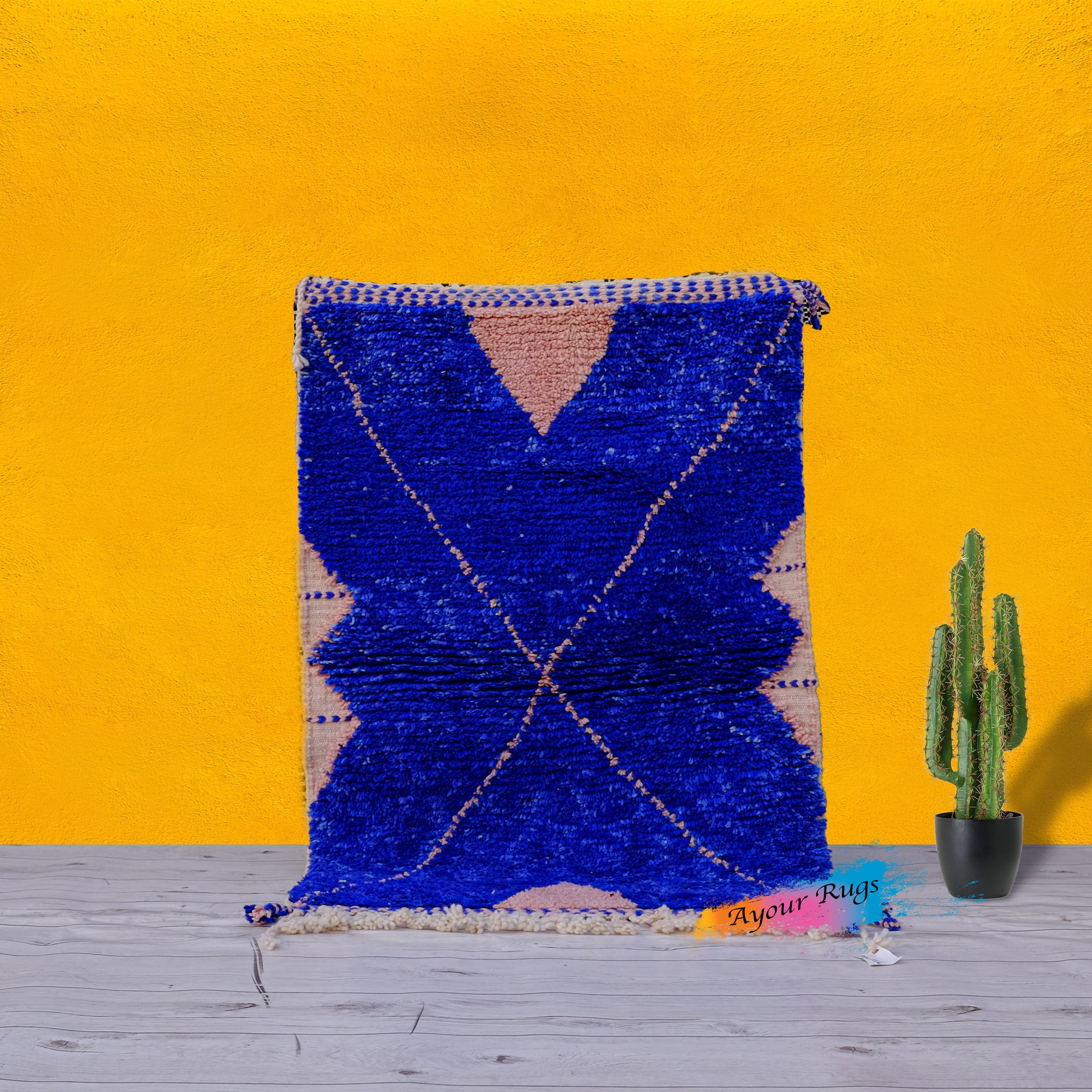 Marwa – Blue Moroccan Rug