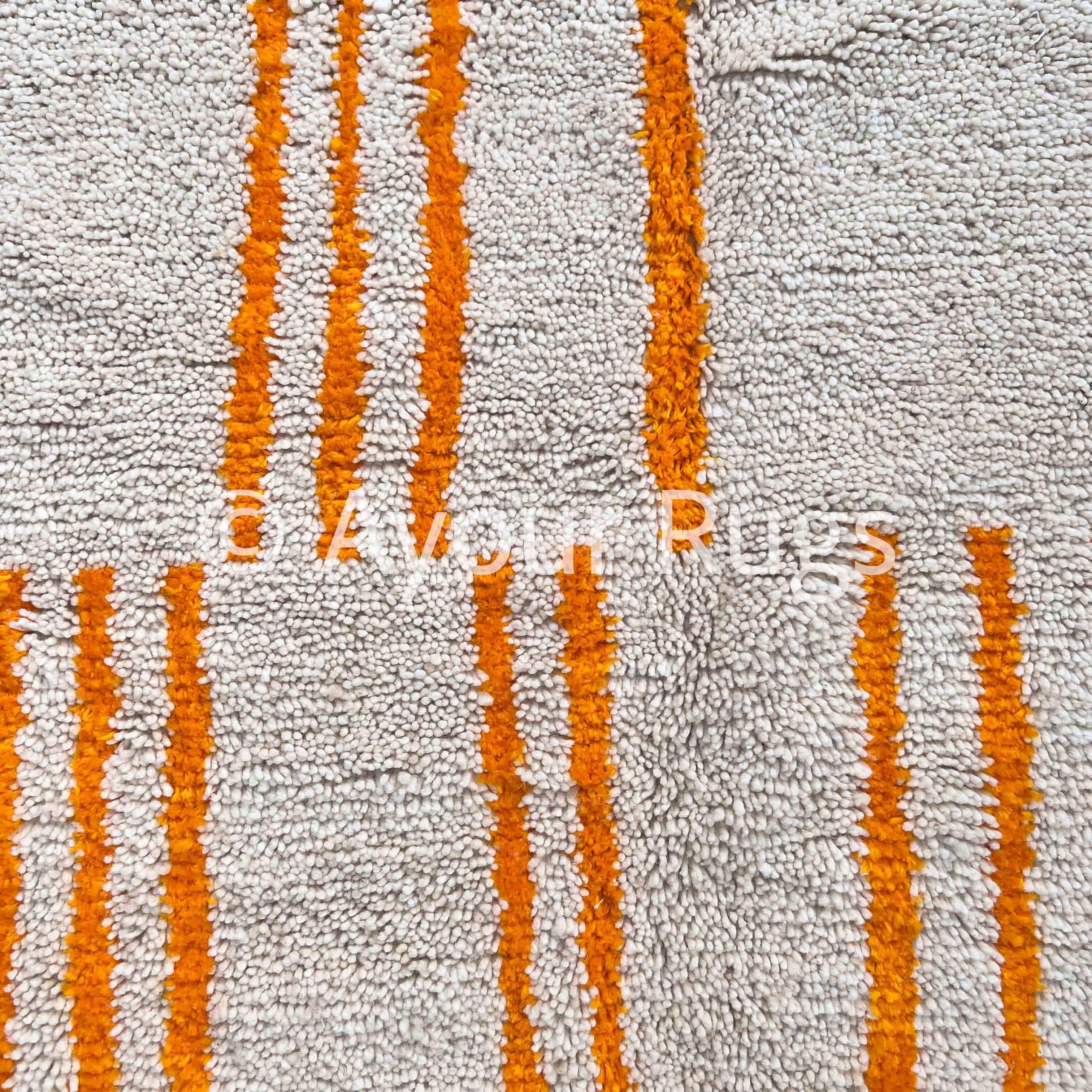 Suhail – Orange Moroccan Rug