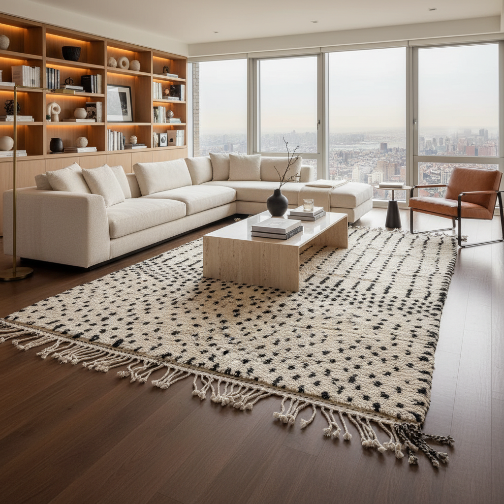 Safia – Dots Moroccan Rug