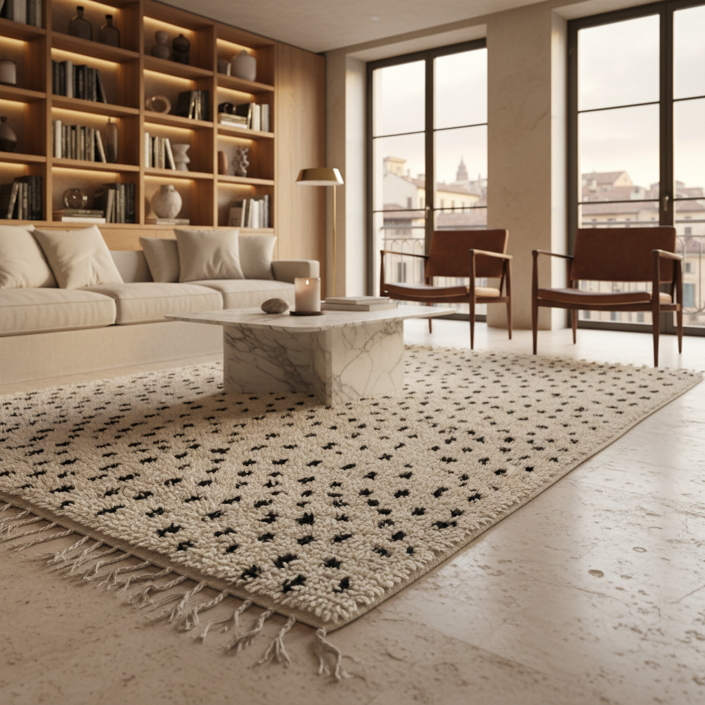 Ghida – Dots Moroccan Rug