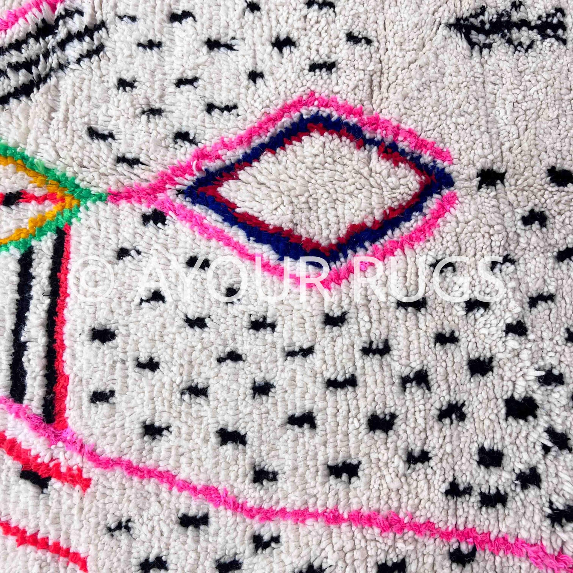 Colorful Moroccan Rug | 5x8.4 ft / 151x256 cm | Berber Rug | Tapis Berbere | Teppich Homes | Area Rug | Wool Rug | Azilal Rug | Beni