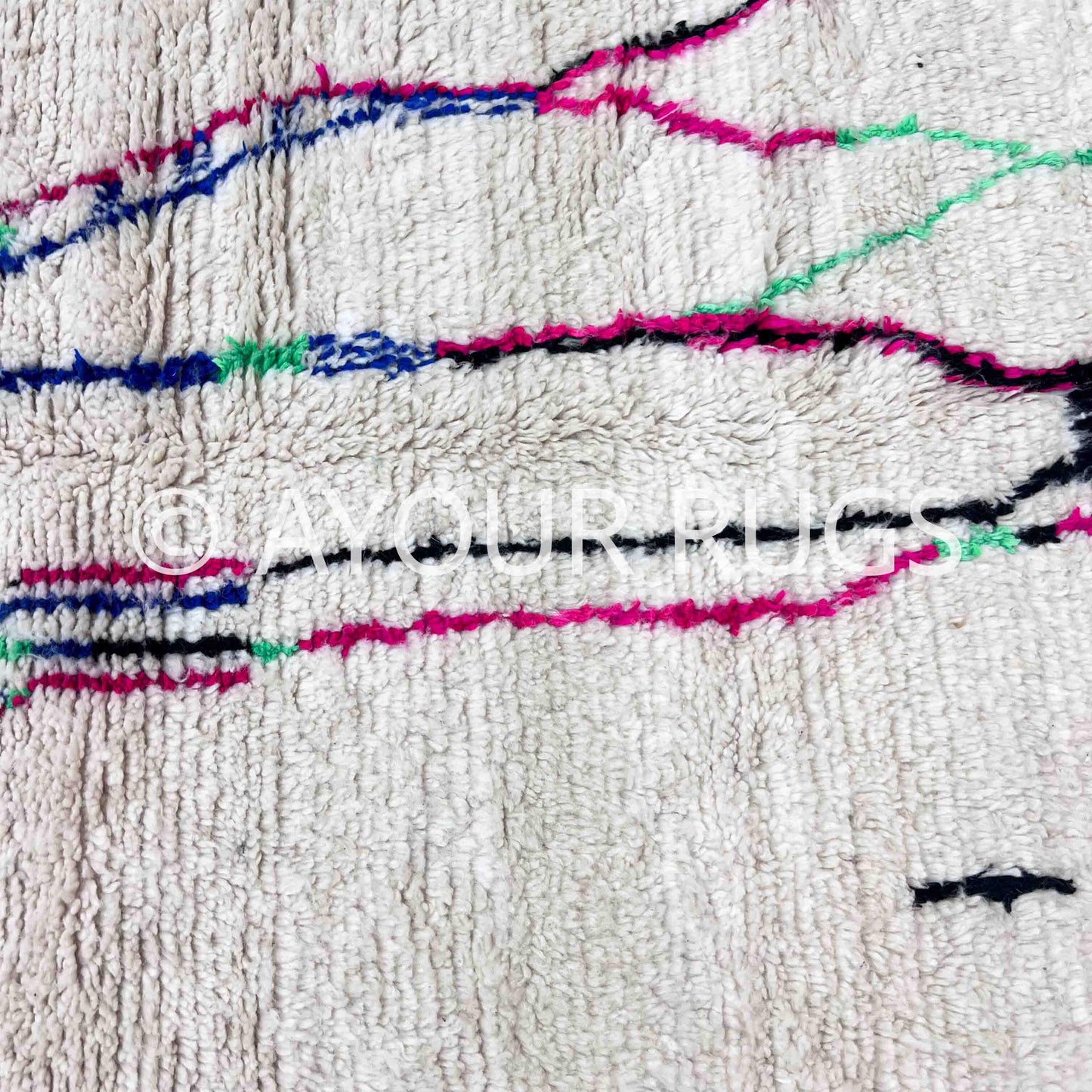 Moroccan Rug | 4.9x6.6 ft / 148x200 cm | Beni Ourain Rug | One Of A Kind | Berber | Tapis | Azilal Rug | Teppich | Area Wool | Boujaad Rug