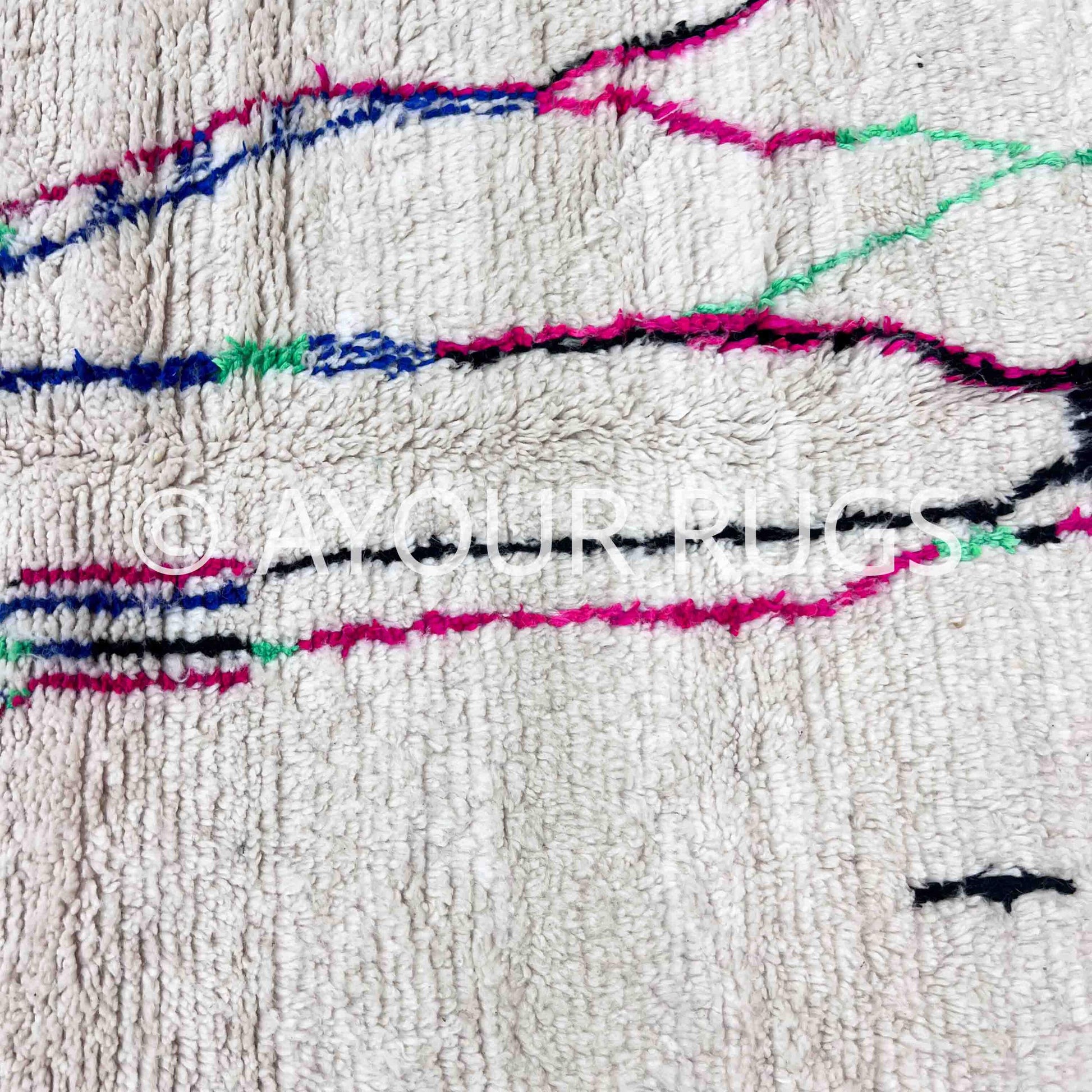 Moroccan Rug | 4.9x6.6 ft / 148x200 cm | Beni Ourain Rug | One Of A Kind | Berber | Tapis | Azilal Rug | Teppich | Area Wool | Boujaad Rug