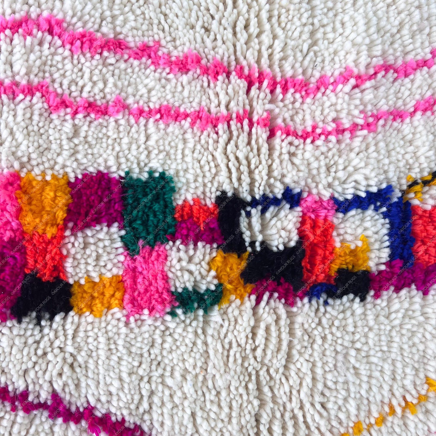 Runner Moroccan Rug | 2.7 X 6.3 Ft / 84 X 191 Cm | Azilal Teppich | Morocco | Beni Ourain Rug | Azilal Rug | Tapi Marocain | Beni Rug