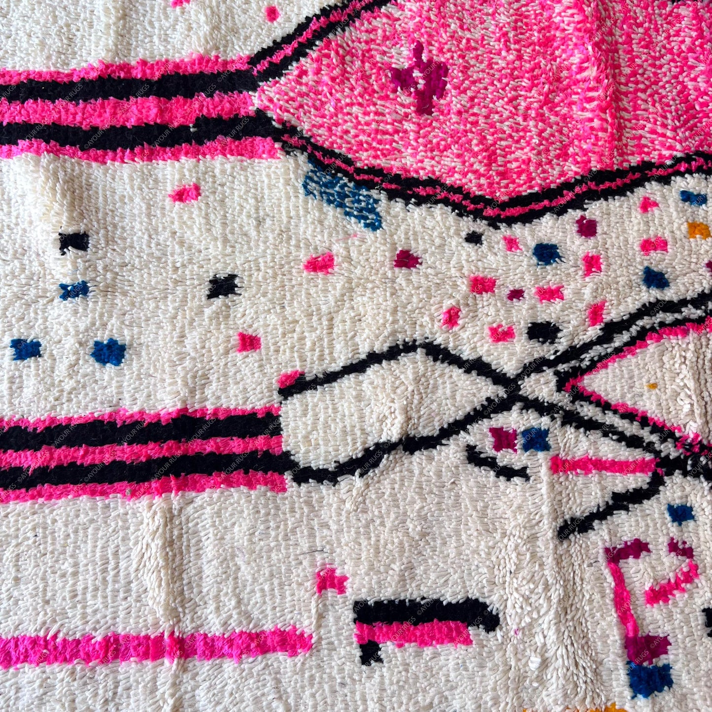 Beni | 5.9 X 9.8 Ft / 181 X 300 Cm | Tapi | Marocain | Moroccan Rug | Azilal Teppich | Morocco | Beni Ourain Rug | Azilal Rug | Beni Rug